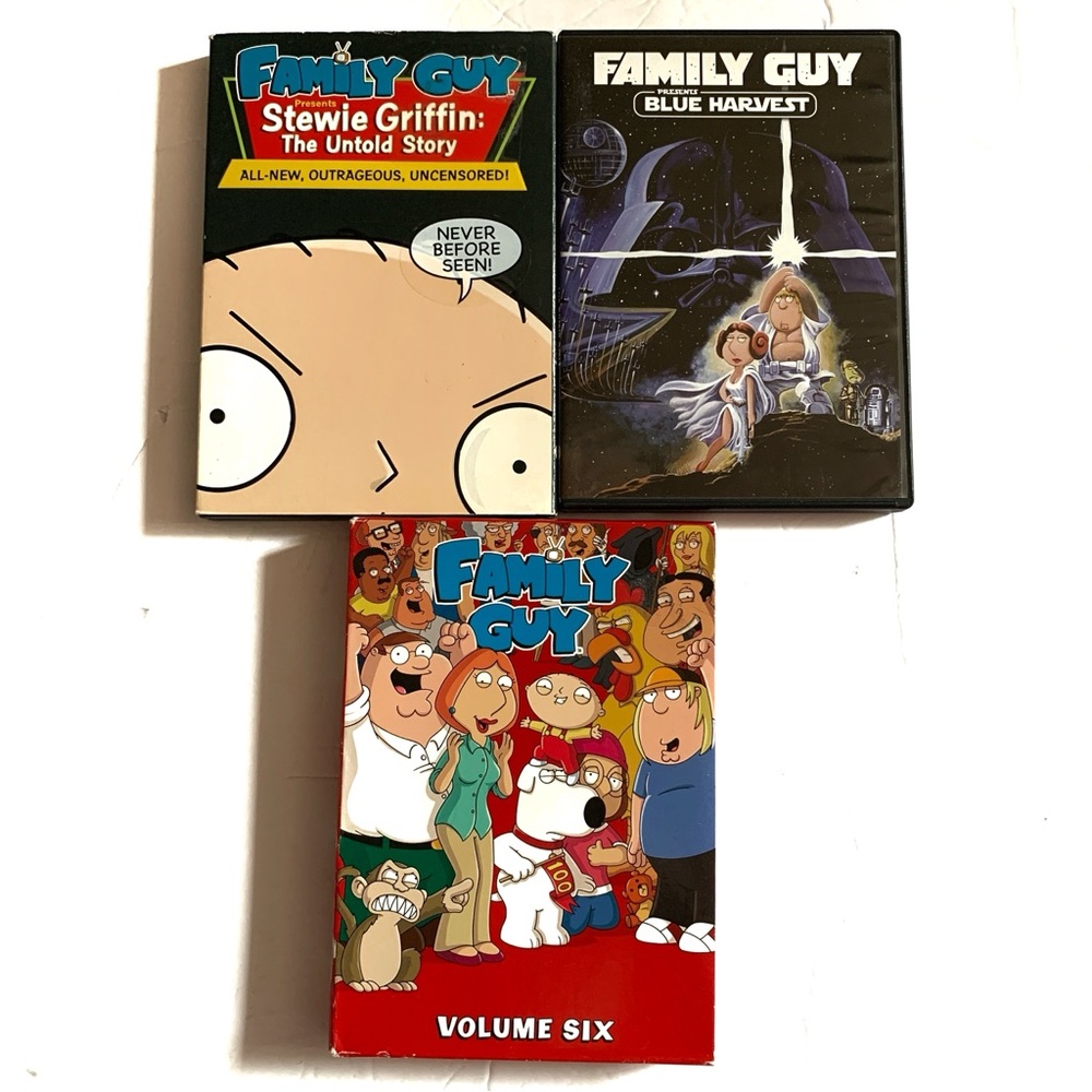 Family Guy DVD Movie/Tv show Bundle